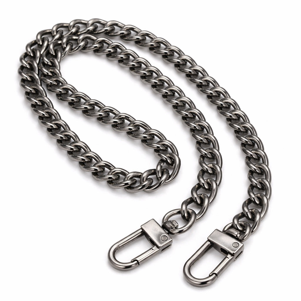 Cadenas metálicas para bolso con mosquetón – 50 cm y 100 cm