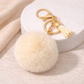 Charm Pompón Natural con Borla para bolso