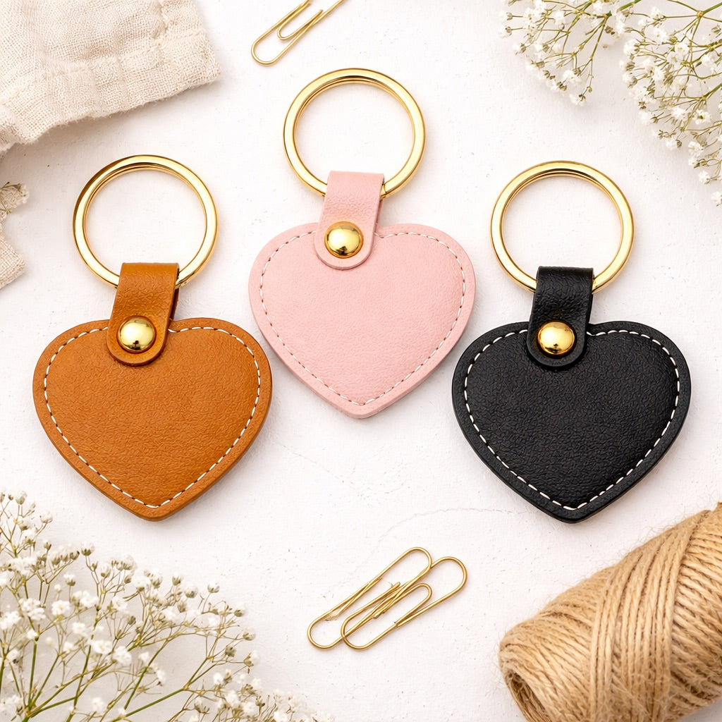 Charm Corazón de polipiel para bolso