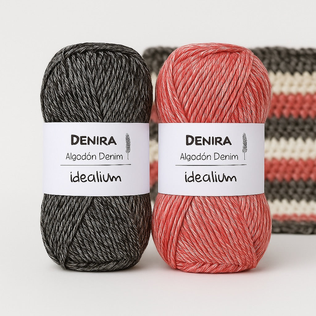 Denira · Algodón jaspeado efecto denim