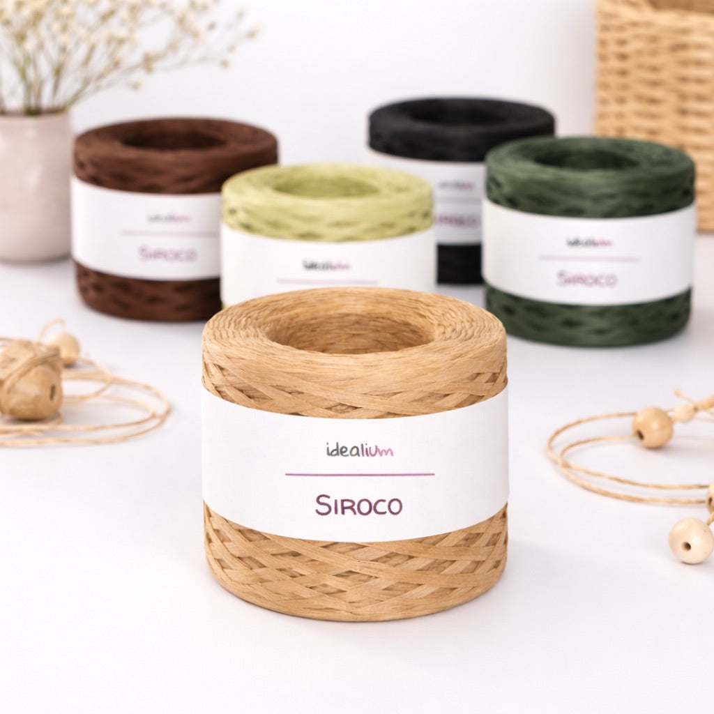 Siroco · Rafia de papel para bolsos y accesorios de verano